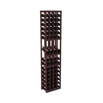 InstaCellar - 4 Column Display Row Rack in Grand Mahogany Walnut stained without WineSafe™ Satin Sealant
