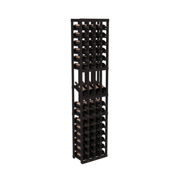 InstaCellar - 4 Column Display Row Rack in Grand Mahogany Black stained without WineSafe™ Satin Sealant