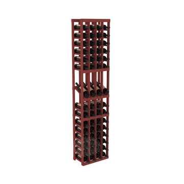 InstaCellar - 4 Column Display Row Rack in Ponderosa Pine Cherry stained without WineSafe™ Satin Sealant