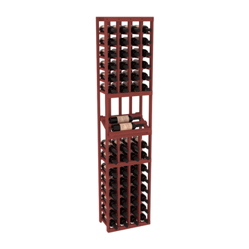 InstaCellar - 4 Column Side Display Row Rack in Grand Mahogany Cherry stained without WineSafe™ Satin Sealant
