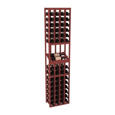 InstaCellar - 4 Column Side Display Row Rack in Grand Mahogany Cherry stained without WineSafe™ Satin Sealant