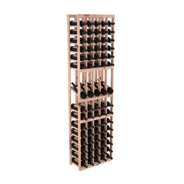 InstaCellar - 5 Column Display Row Rack in Knotty Alder Unstained with WineSafe™ Satin Sealant