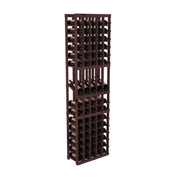 InstaCellar - 5 Column Display Row Rack in Knotty Alder Walnut stained without WineSafe™ Satin Sealant