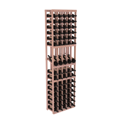 InstaCellar - 5 Column Display Row Rack in Grand Mahogany Unstained without WineSafe™ Satin Sealant
