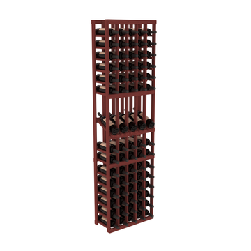 InstaCellar - 5 Column Display Row Rack in Grand Mahogany Cherry stained without WineSafe™ Satin Sealant