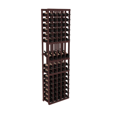 InstaCellar - 5 Column Display Row Rack in Grand Mahogany Walnut stained without WineSafe™ Satin Sealant