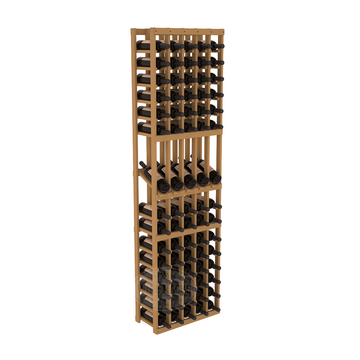 InstaCellar - 5 Column Display Row Rack in Ponderosa Pine Oak stained without WineSafe™ Satin Sealant