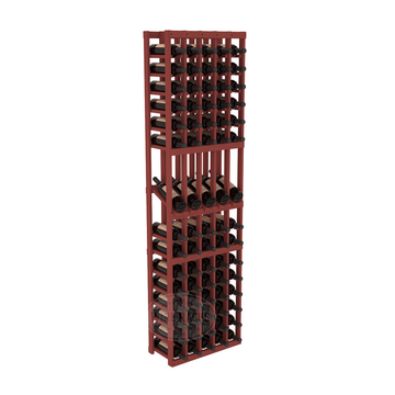 InstaCellar - 5 Column Display Row Rack in Ponderosa Pine Cherry stained without WineSafe™ Satin Sealant