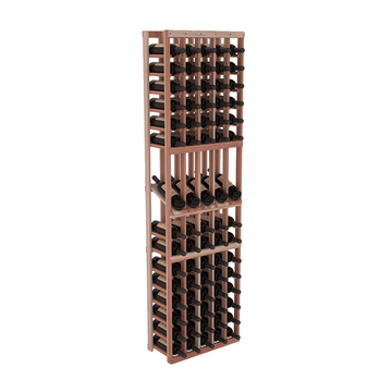 InstaCellar - 5 Column Display Row Rack in Premium Redwood Unstained without WineSafe™ Satin Sealant