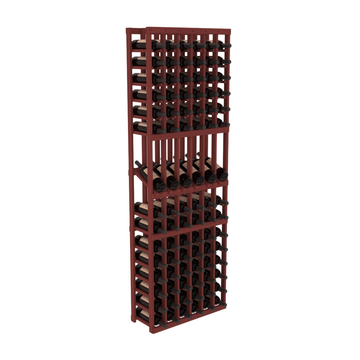 InstaCellar - 6 Column Display Row Rack in Grand Mahogany Cherry stained without WineSafe™ Satin Sealant