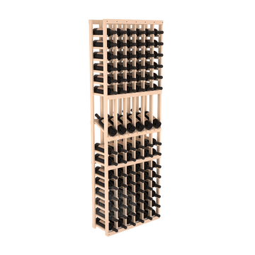 InstaCellar - 6 Column Display Row Rack in Ponderosa Pine Unstained without WineSafe™ Satin Sealant