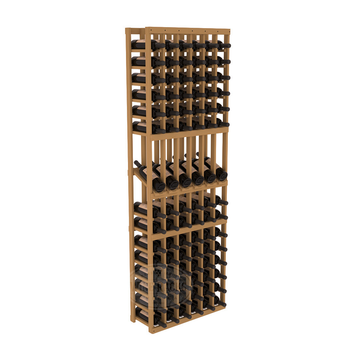 InstaCellar - 6 Column Display Row Rack in Ponderosa Pine Oak stained without WineSafe™ Satin Sealant