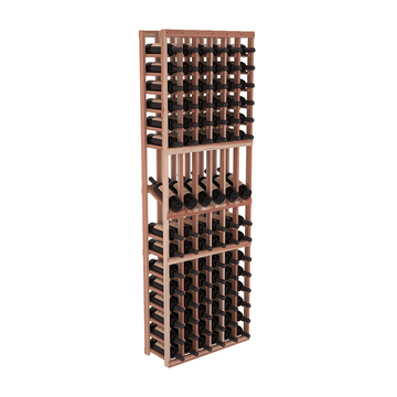 InstaCellar - 6 Column Display Row Rack in Premium Redwood Unstained without WineSafe™ Satin Sealant