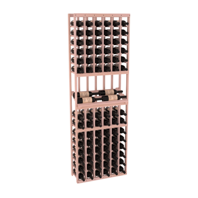 InstaCellar - 6 Column Side Display Row Rack in Grand Mahogany Unstained with WineSafe™ Satin Sealant
