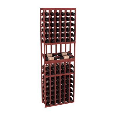 InstaCellar - 6 Column Side Display Row Rack in Grand Mahogany Cherry stained without WineSafe™ Satin Sealant