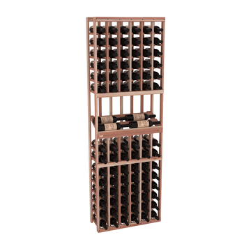 InstaCellar - 6 Column Side Display Row Rack in Premium Redwood Unstained without WineSafe™ Satin Sealant