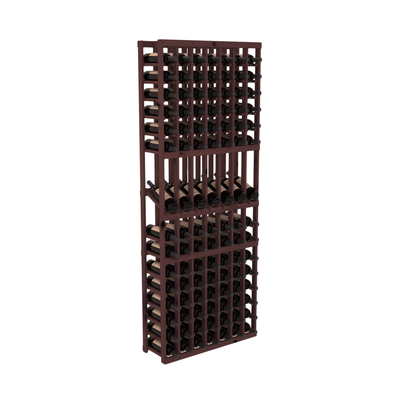 InstaCellar - 7 Column Display Row Rack in Knotty Alder Walnut stained without WineSafe™ Satin Sealant