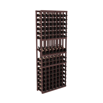 InstaCellar - 7 Column Display Row Rack in Knotty Alder Walnut stained with WineSafe™ Satin Sealant