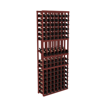 InstaCellar - 7 Column Display Row Rack in Grand Mahogany Cherry stained without WineSafe™ Satin Sealant