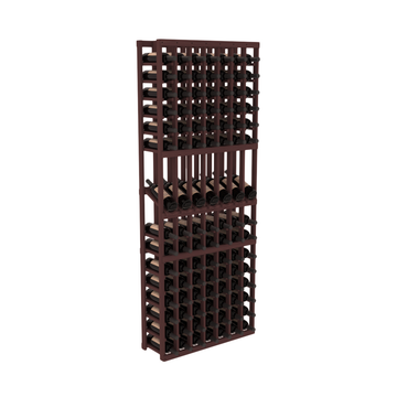 InstaCellar - 7 Column Display Row Rack in Grand Mahogany Walnut stained without WineSafe™ Satin Sealant