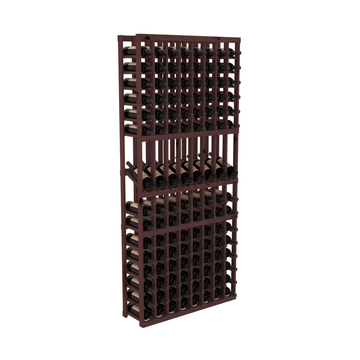 InstaCellar - 8 Column Display Row Rack in Knotty Alder Walnut stained without WineSafe™ Satin Sealant