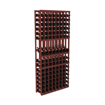 InstaCellar - 8 Column Display Row Rack in Grand Mahogany Cherry stained without WineSafe™ Satin Sealant