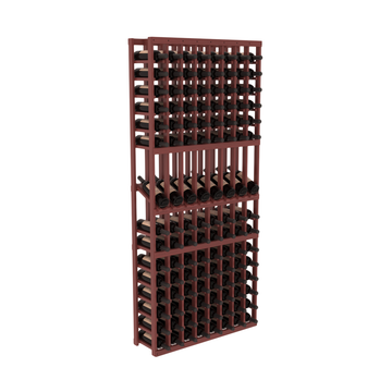 InstaCellar - 8 Column Display Row Rack in Grand Mahogany Cherry stained with WineSafe™ Satin Sealant