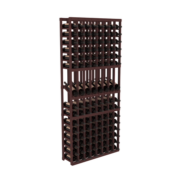 InstaCellar - 8 Column Display Row Rack in Grand Mahogany Walnut stained without WineSafe™ Satin Sealant