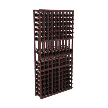 InstaCellar - 9 Column Display Row Rack in Knotty Alder Walnut stained without WineSafe™ Satin Sealant