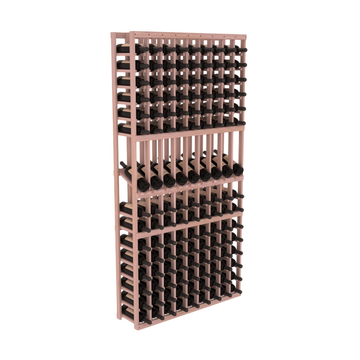 InstaCellar - 9 Column Display Row Rack in Grand Mahogany Unstained without WineSafe™ Satin Sealant