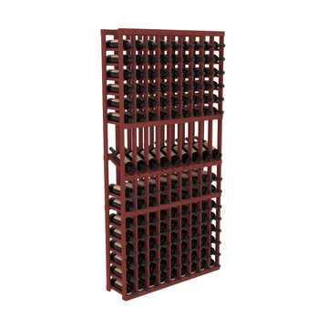 InstaCellar - 9 Column Display Row Rack in Grand Mahogany Cherry stained without WineSafe™ Satin Sealant