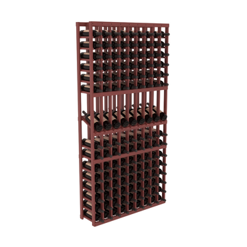 InstaCellar - 9 Column Display Row Rack in Grand Mahogany Cherry stained with WineSafe™ Satin Sealant