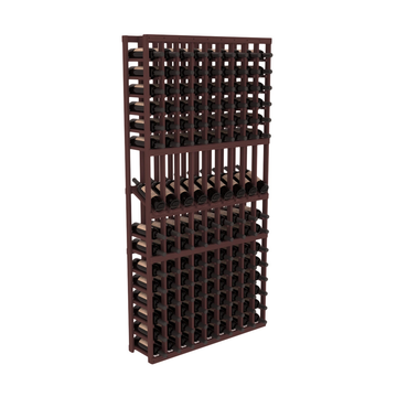 InstaCellar - 9 Column Display Row Rack in Grand Mahogany Walnut stained without WineSafe™ Satin Sealant