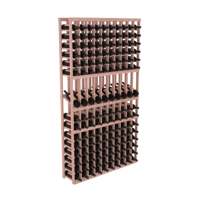 InstaCellar - 10 Column Display Row Rack in Grand Mahogany Unstained without WineSafe™ Satin Sealant