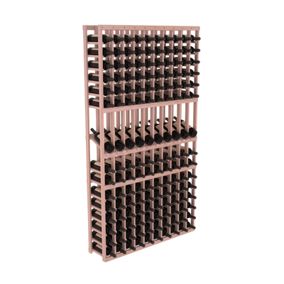 InstaCellar - 10 Column Display Row Rack in Grand Mahogany Unstained with WineSafe™ Satin Sealant