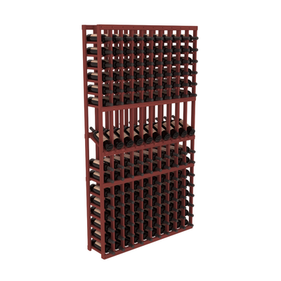 InstaCellar - 10 Column Display Row Rack in Grand Mahogany Cherry stained without WineSafe™ Satin Sealant