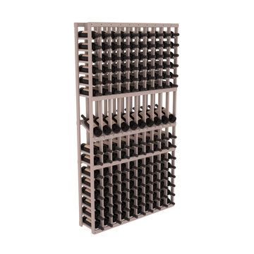 InstaCellar - 10 Column Display Row Rack in Grand Mahogany Greywash stained without WineSafe™ Satin Sealant