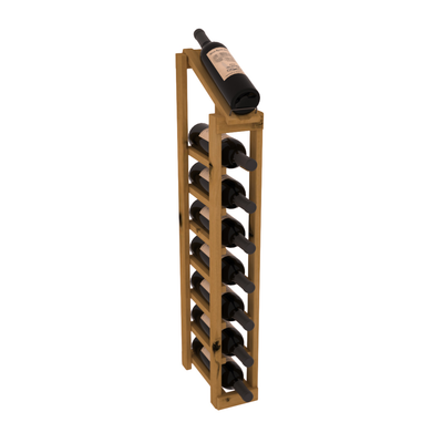 InstaCellar - 1 Column, 8R Display Top Rack in Alder Oak stained without WineSafe™ Satin Sealant