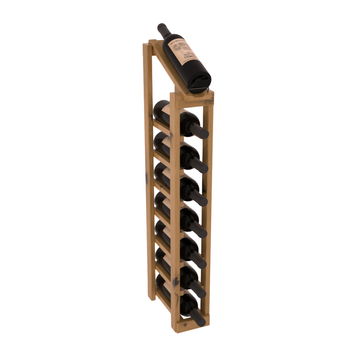 InstaCellar - 1 Column, 8R Display Top Rack in Alder Oak stained with WineSafe™ Satin Sealant
