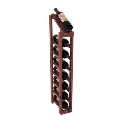 InstaCellar - 1 Column, 8R Display Top Rack in Alder Cherry stained with WineSafe™ Satin Sealant