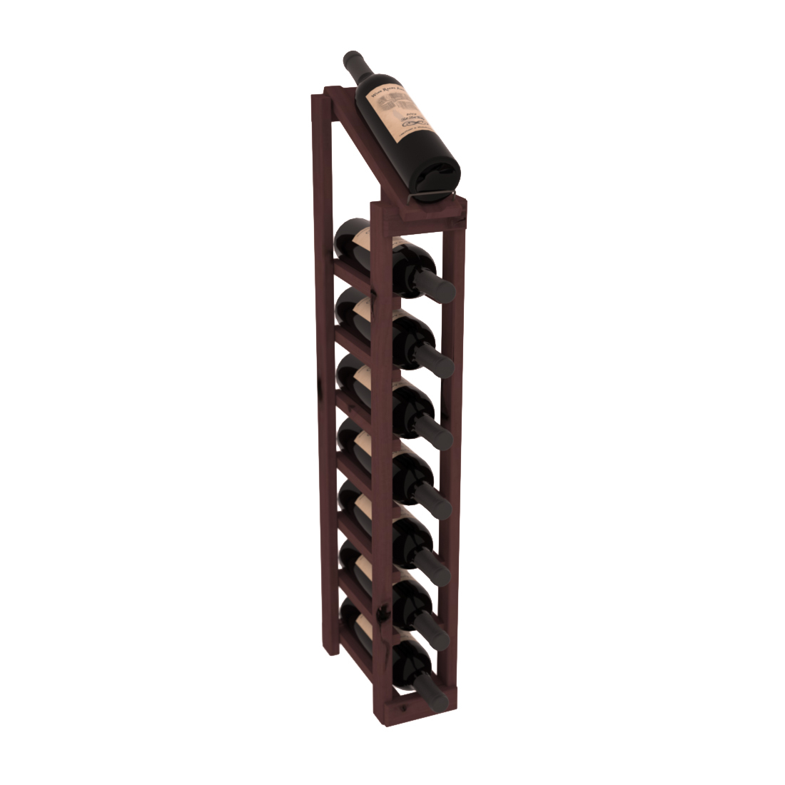 InstaCellar - 1 Column, 8R Display Top Rack in Alder Walnut stained without WineSafe™ Satin Sealant