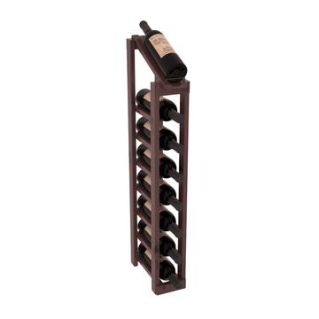 InstaCellar - 1 Column, 8R Display Top Rack in Alder Walnut stained with WineSafe™ Satin Sealant