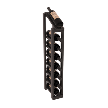 InstaCellar - 1 Column, 8R Display Top Rack in Alder Black stained with WineSafe™ Satin Sealant