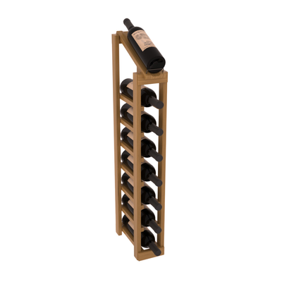 InstaCellar - 1 Column, 8R Display Top Rack in Grand Mahogany Oak stained with WineSafe™ Satin Sealant