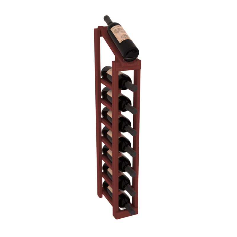 InstaCellar - 1 Column, 8R Display Top Rack in Grand Mahogany Cherry stained without WineSafe™ Satin Sealant