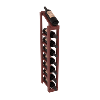 InstaCellar - 1 Column, 8R Display Top Rack in Grand Mahogany Cherry stained with WineSafe™ Satin Sealant