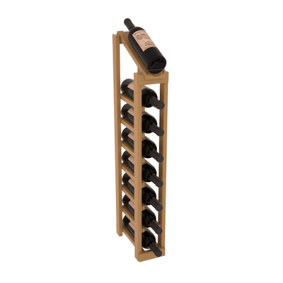 InstaCellar - 1 Column, 8R Display Top Rack in Pine Oak stained with WineSafe™ Satin Sealant