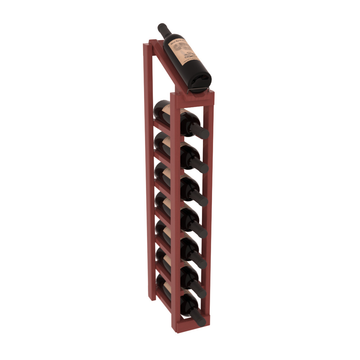 InstaCellar - 1 Column, 8R Display Top Rack in Pine Cherry stained with WineSafe™ Satin Sealant