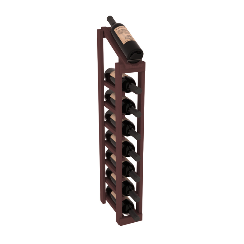 InstaCellar - 1 Column, 8R Display Top Rack in Pine Walnut stained without WineSafe™ Satin Sealant