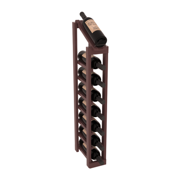 InstaCellar - 1 Column, 8R Display Top Rack in Pine Walnut stained with WineSafe™ Satin Sealant